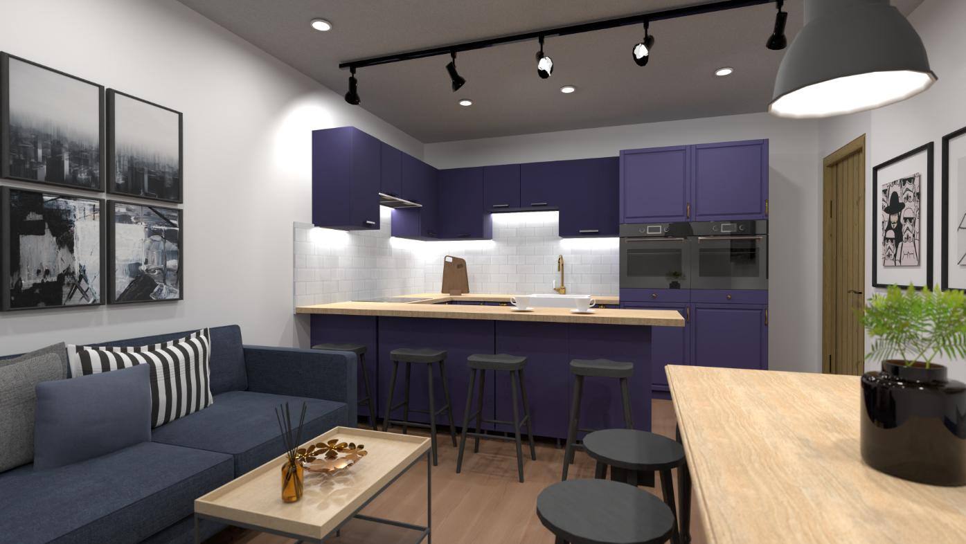 Co-living kitchen diner 1f